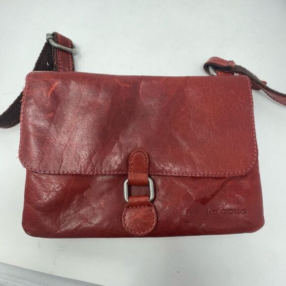 Jack Georges Genuine Leather Crossbody Bag - Picture 2 of 16